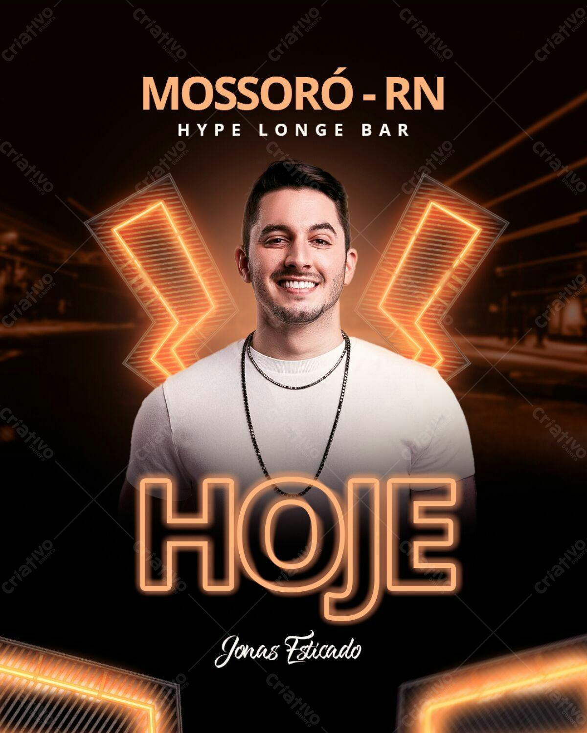 Flyer para Show Jonas Esticado PSD Editável