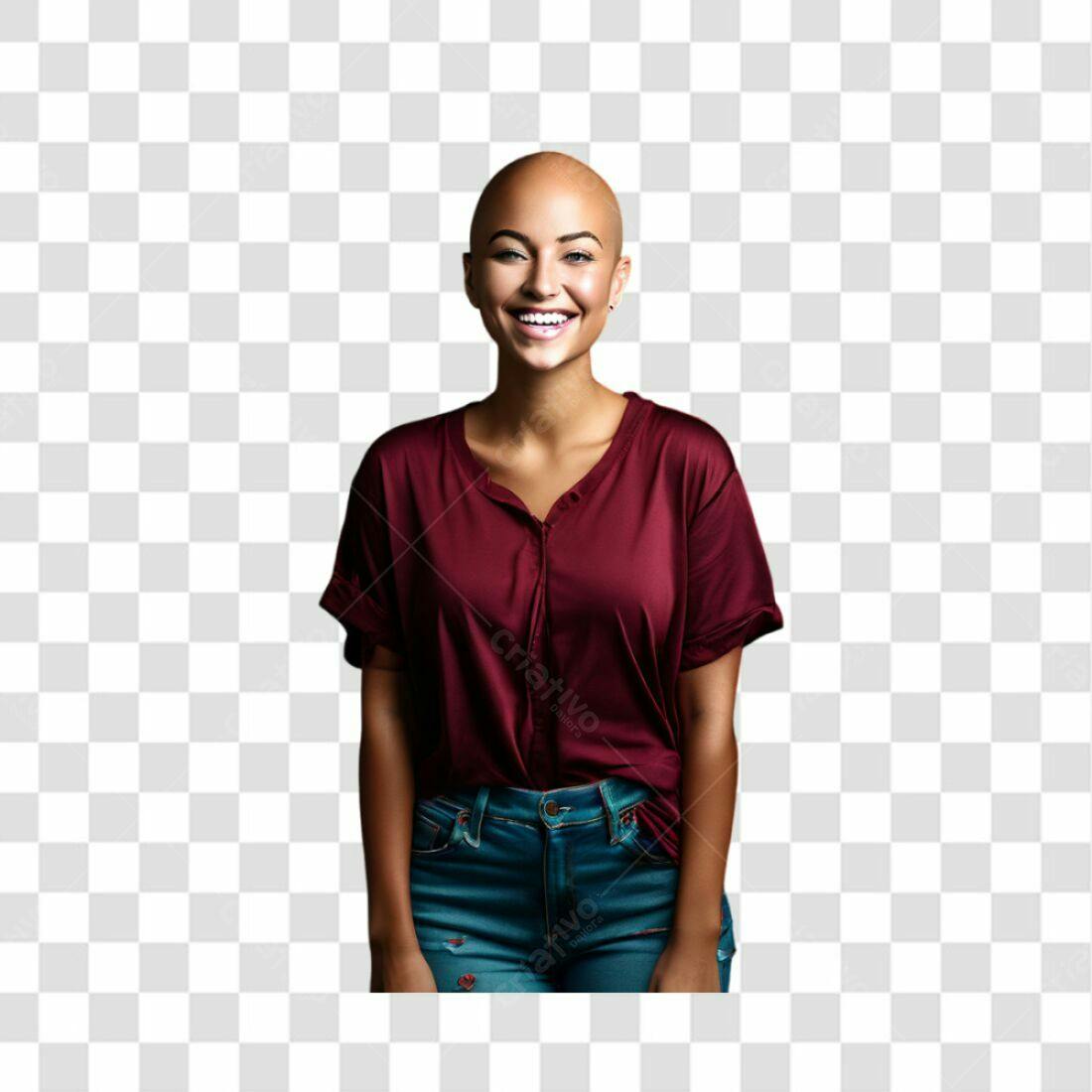 Imagem PNG Mulher Sorrindo com Fundo Transparente