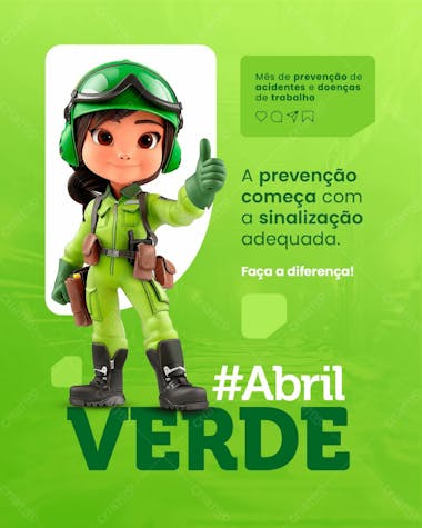 Abril verde: mês de prevenção, segurança e saúde no trabalho