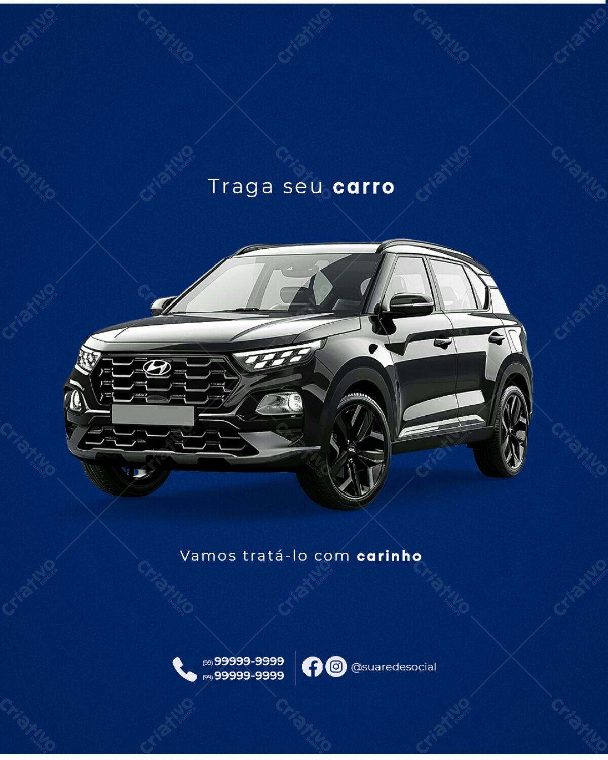 Anúncio de Serviço Automotivo PSD Editável
