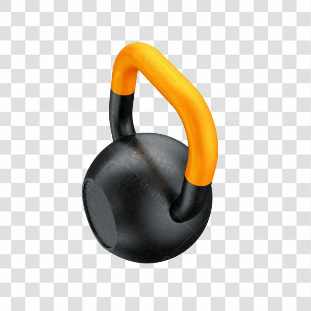 Asset 3D   Peso Academia   Kettlebell Treinamento Funcional Fitness Com Fundo Transparente (8)