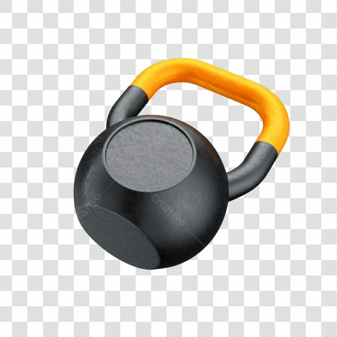 Icone Kettlebell Treino Fitness PNG com fundo transparente