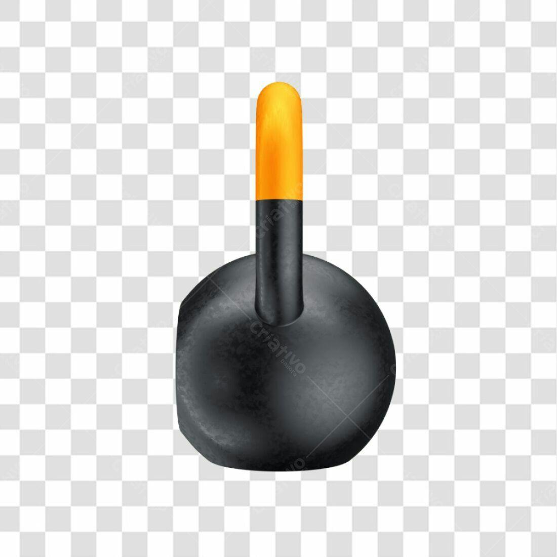 Icone Kettlebell Fitness PNG com fundo transparente