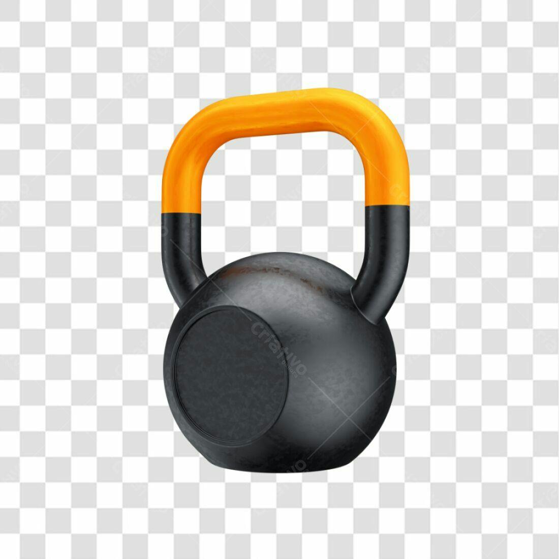 Icone Kettlebell Fitness PNG com fundo transparente