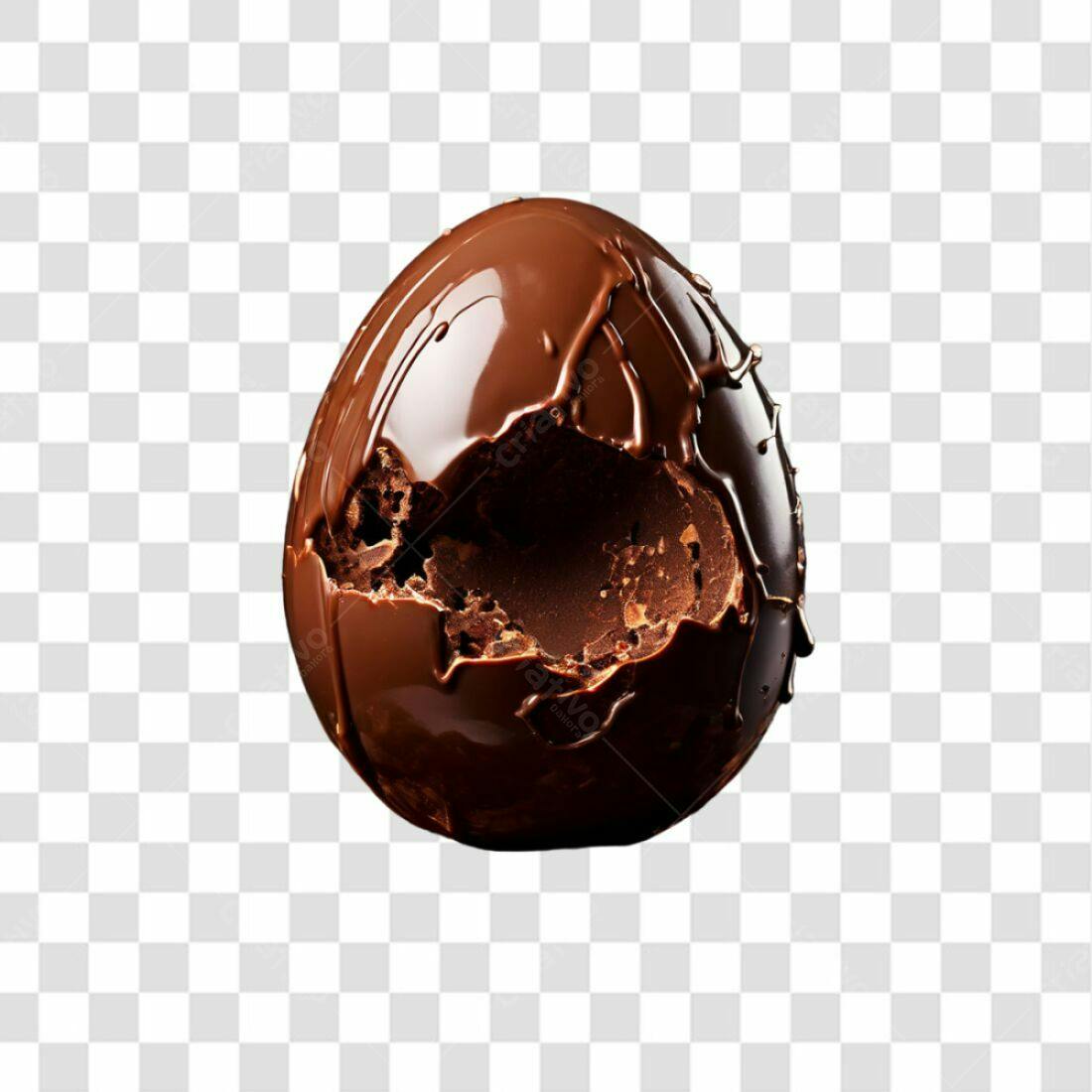 Icone Páscoa Ovo de Chocolate PNG com fundo transparente