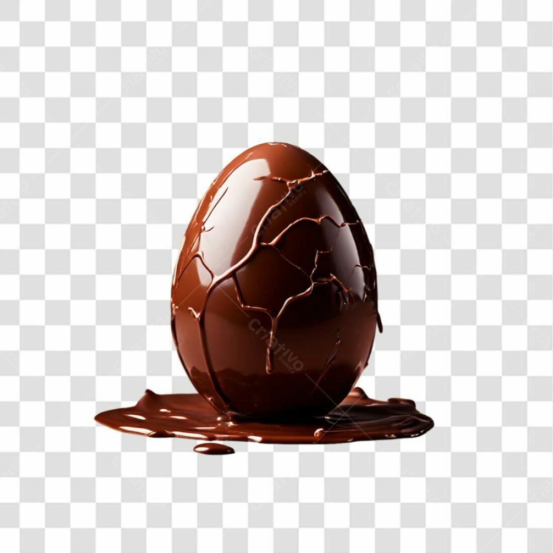 Icone Páscoa Ovo Chocolate PNG com fundo transparente