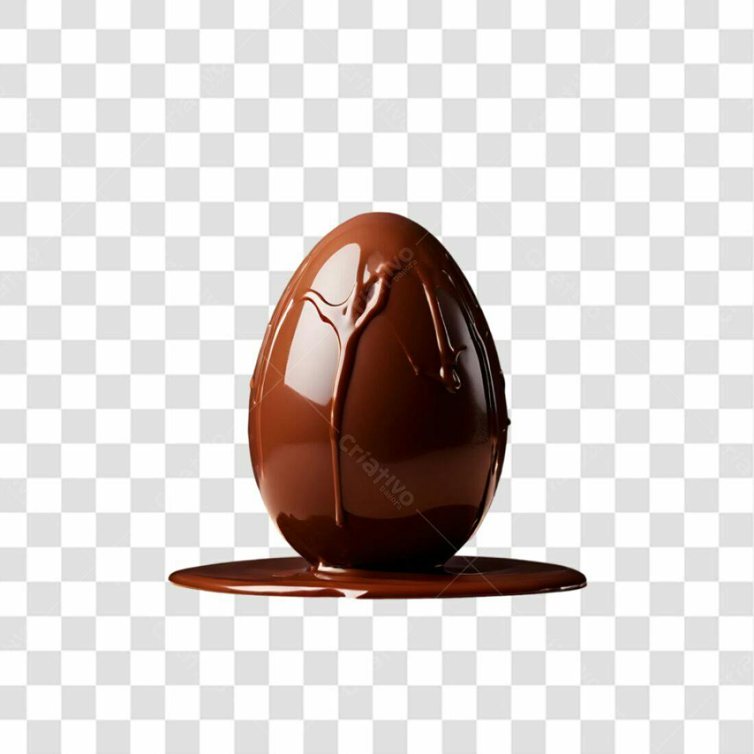 Icone Páscoa Ovo Chocolate PNG com fundo transparente