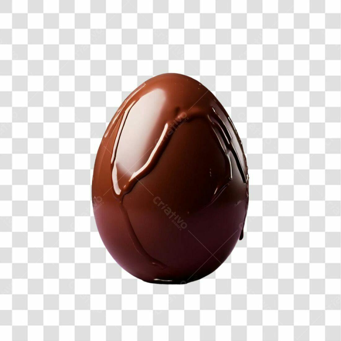 Icone Páscoa Ovo de Chocolate PNG com fundo transparente