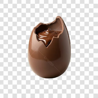 Ovo de chocolate para páscoa png transparente