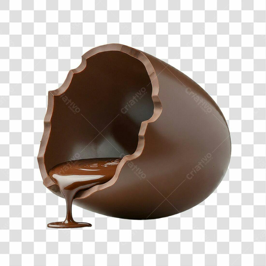 Icone Páscoa Ovo de Chocolate PNG com fundo transparente