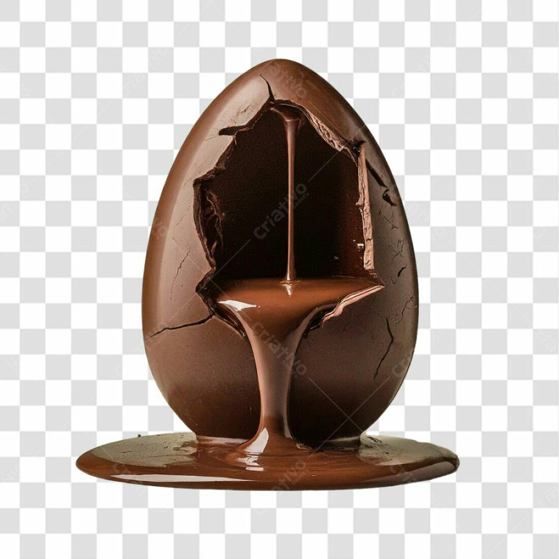 Icone Páscoa Ovo de Chocolate PNG com fundo transparente