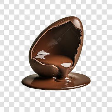 Ovo de chocolate para páscoa png transparente