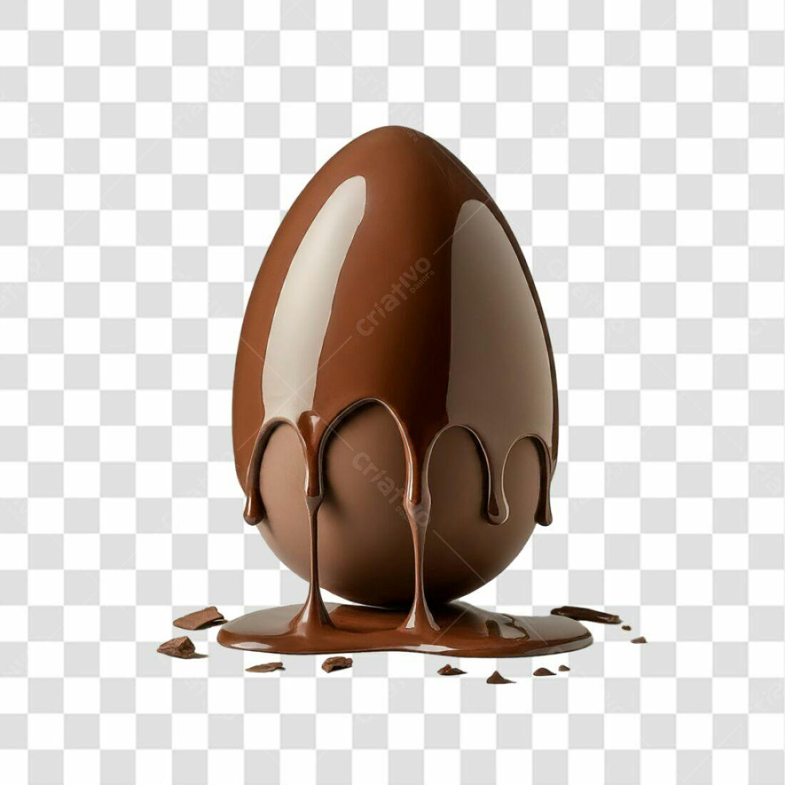 Icone Páscoa Ovo de Chocolate PNG com fundo transparente