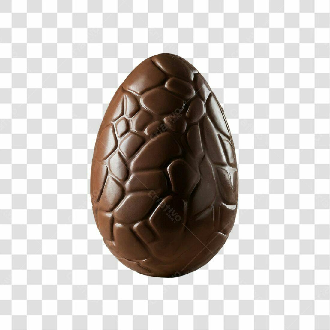 Icone Ovo de Páscoa Chocolate PNG com fundo transparente
