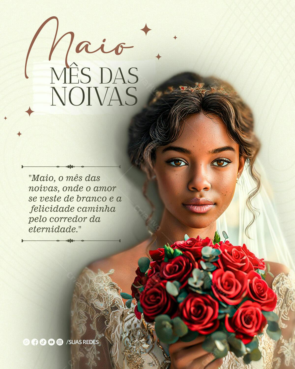 Post para Mês das Noivas PSD Editável