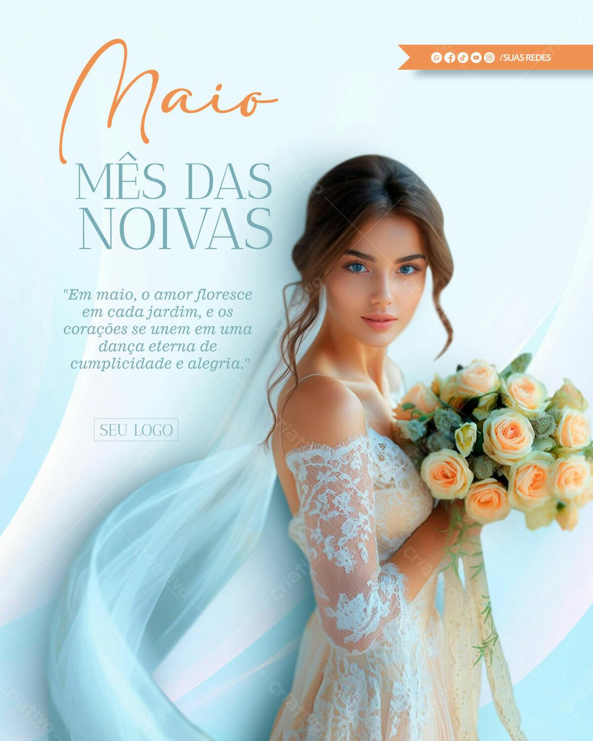 Post para Mês das Noivas PSD Editável
