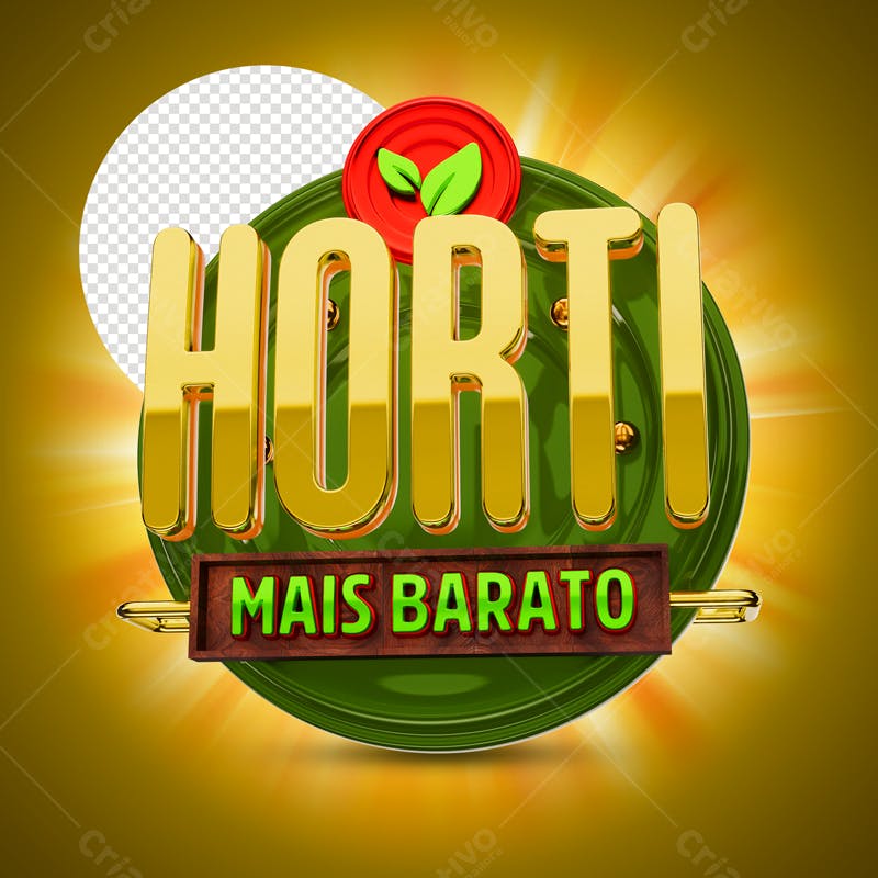Logo Hortifruti PSD Editável para Promoção
