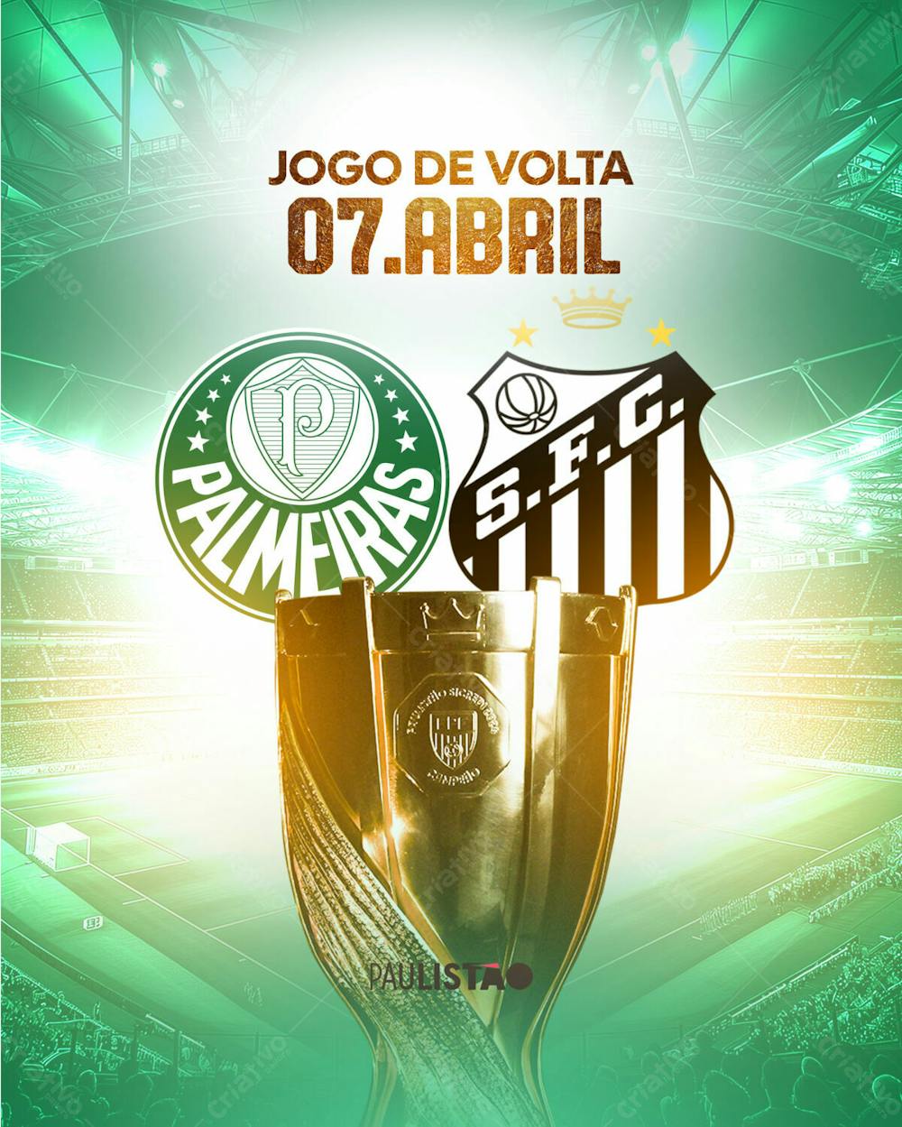 Social Media   Final Paulistão 2024   Santo X Palmeiras   04