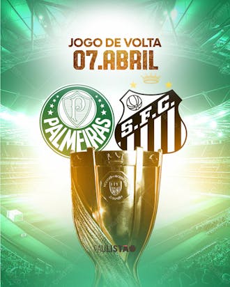 Social media final paulistão 2024 santo x palmeiras 04