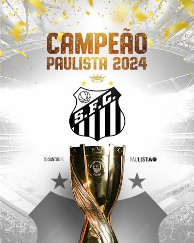 Social Media   Santos Campeão Paulista 2024