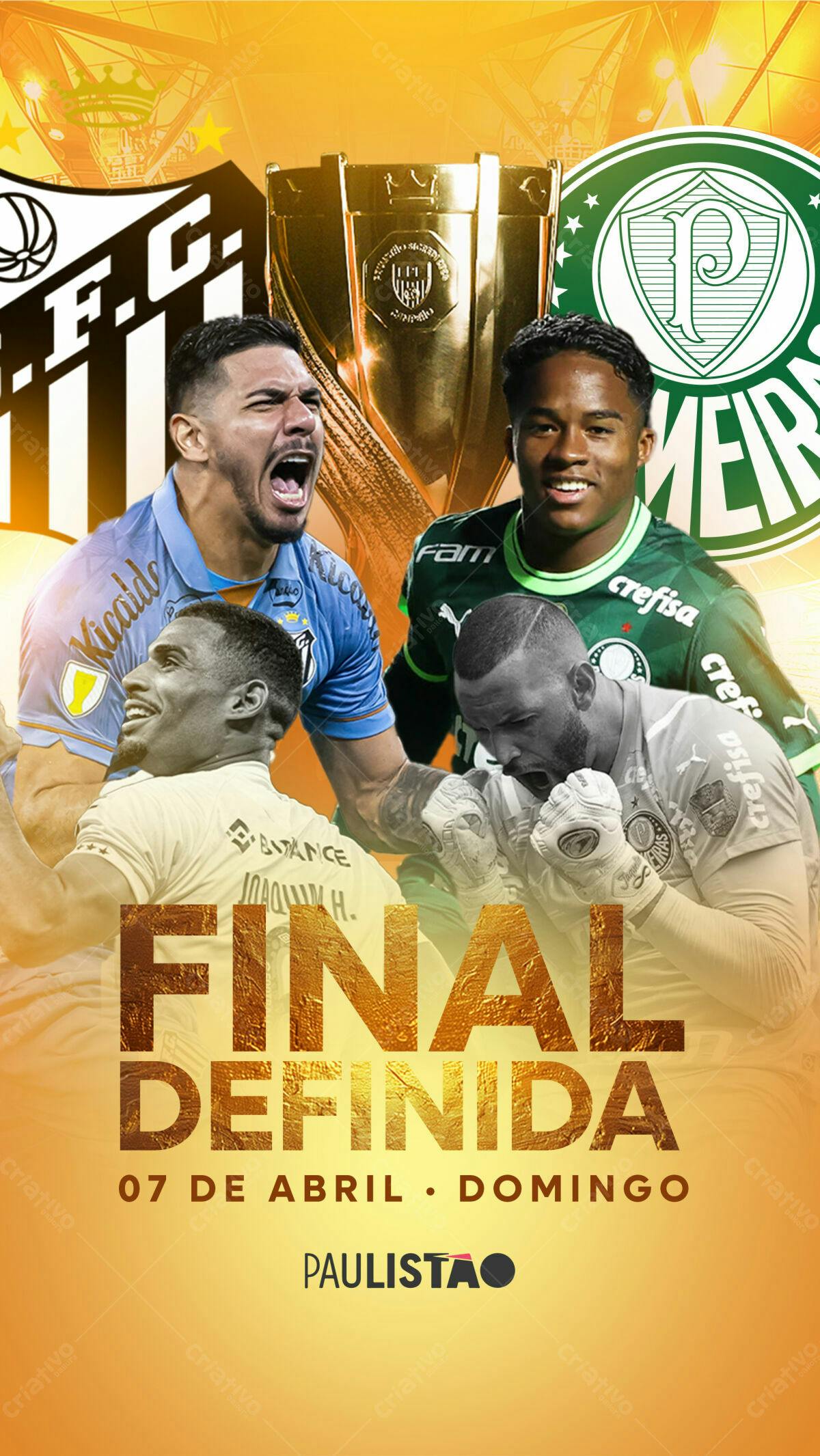 Flyer Final Paulista 07 de Abril PSD Editável