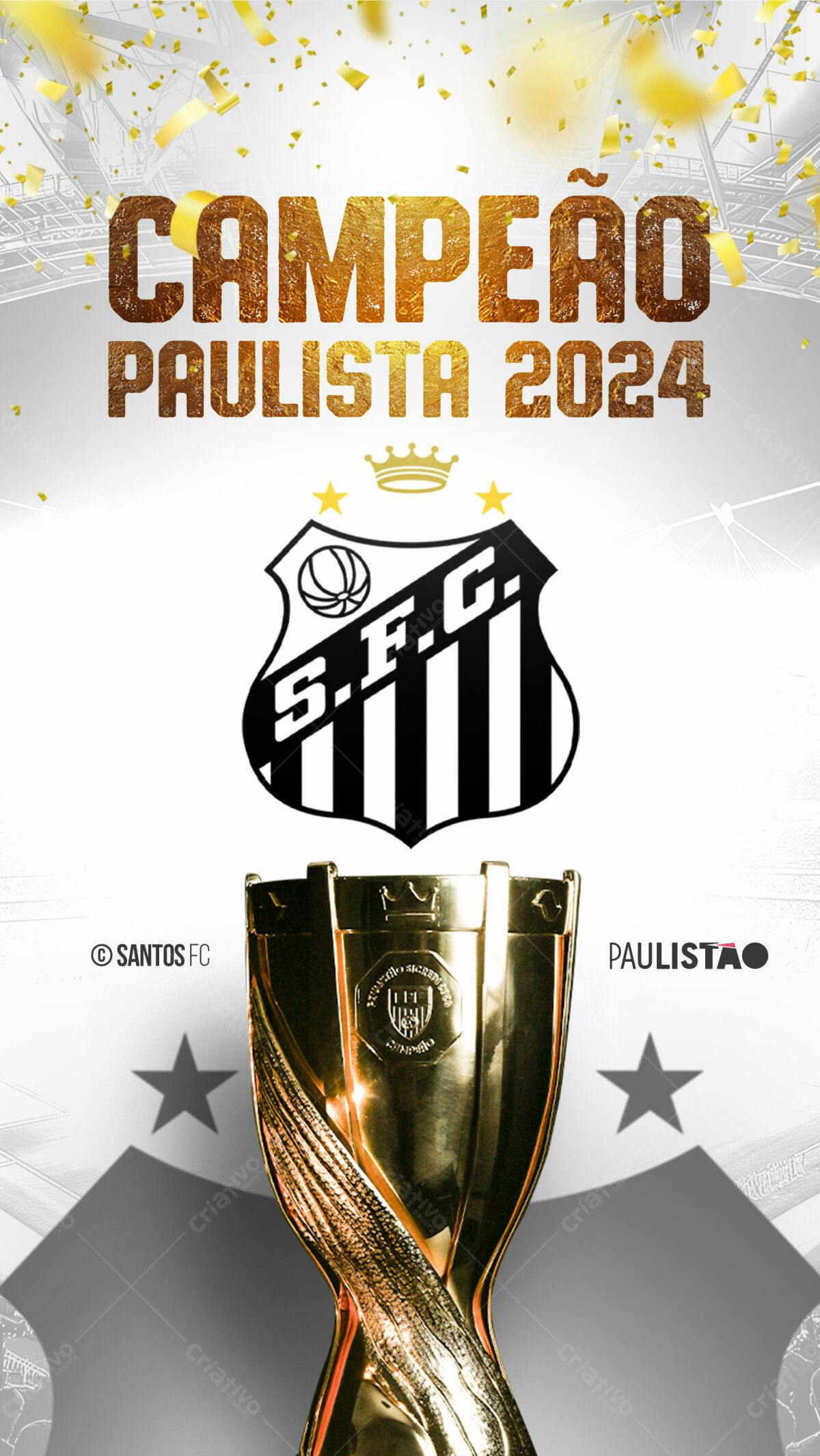 Flyer Campeonato Paulista 2024 PSD Editável