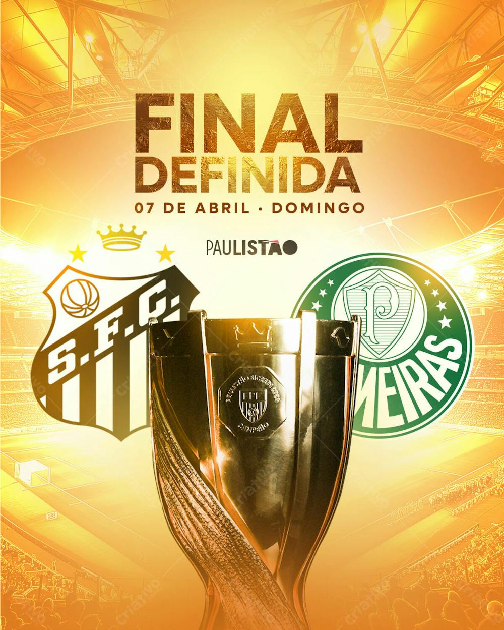 Social Media   Final Paulistão 2024   Santo X Palmeiras   02