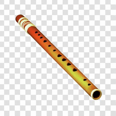 Flauta indígena png transparente