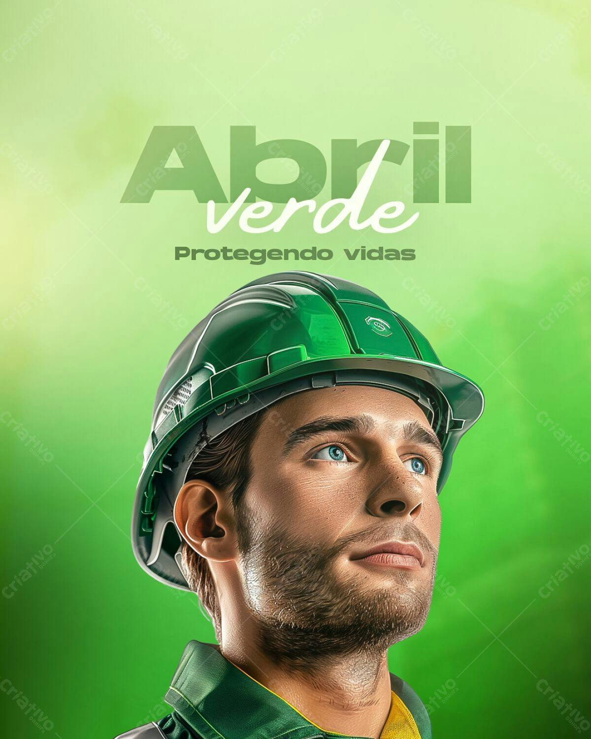 Flyer Abril Verde Protegendo Vidas PSD Editável