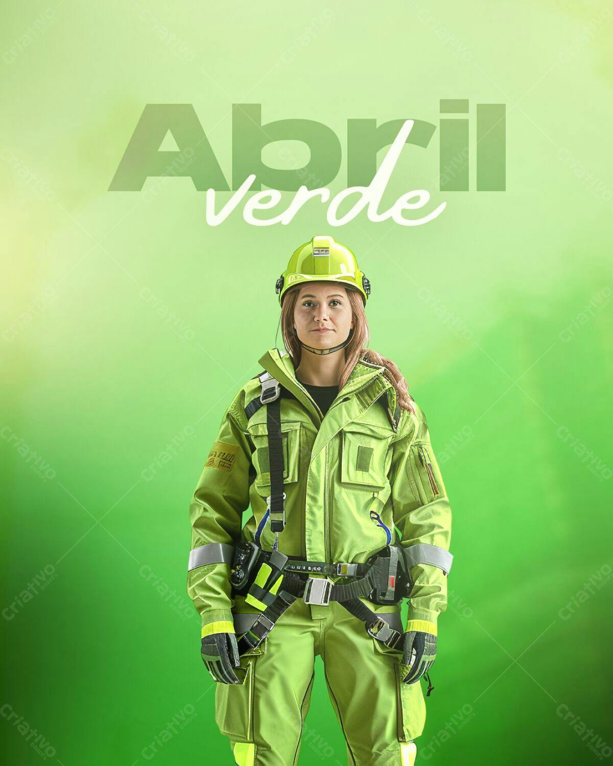 Banner Abril Verde PSD Editável