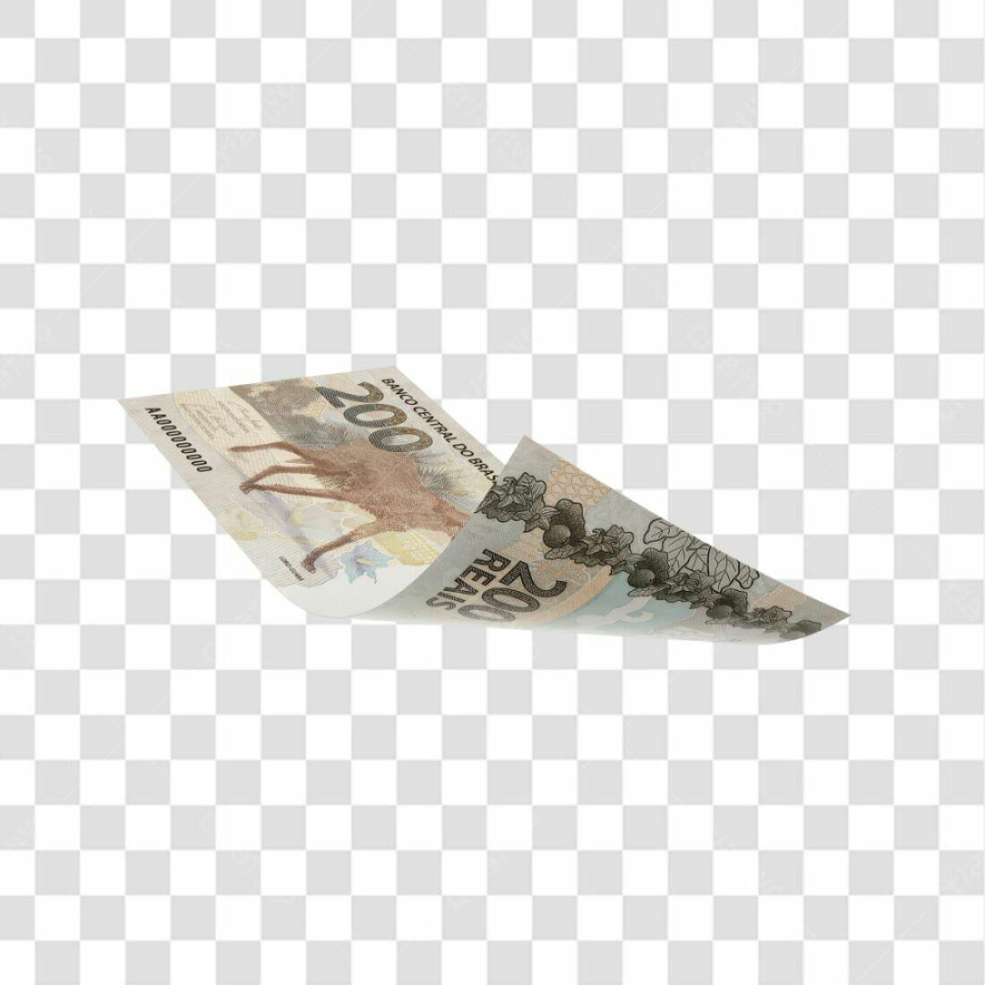 Imagem Nota 200 Reais PNG com fundo transparente