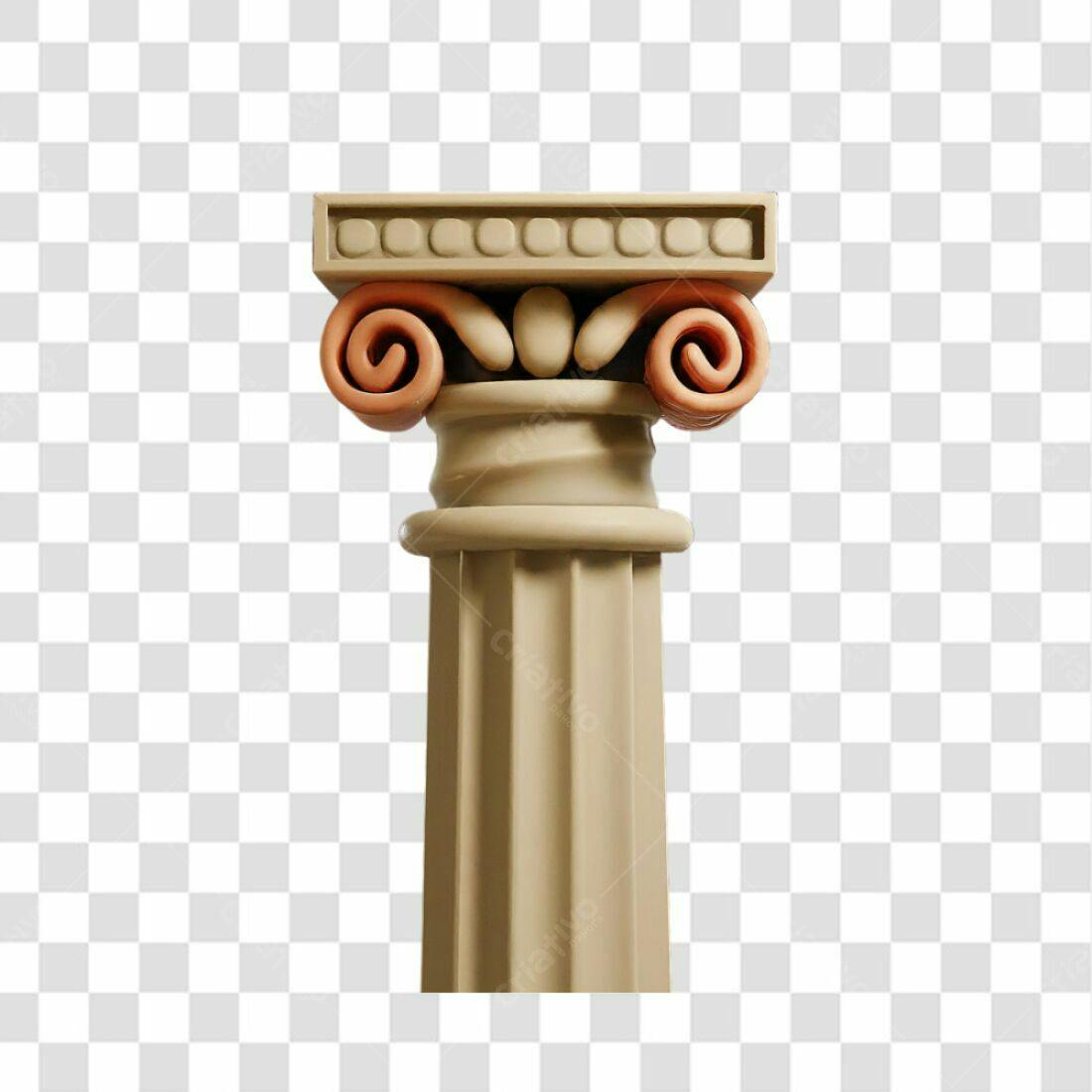 Icone Coluna Greco Romana PNG com fundo transparente