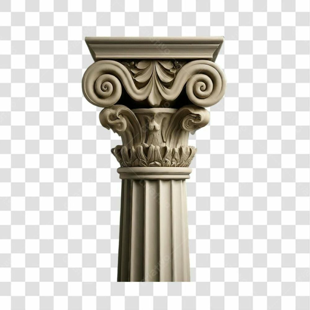 Coluna Grega 3D Png Transparente (9)