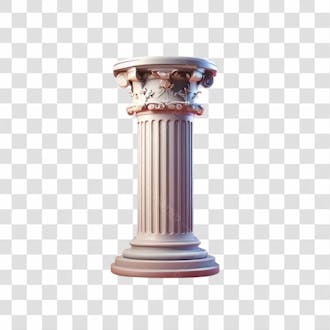 Coluna grega 3d png transparente