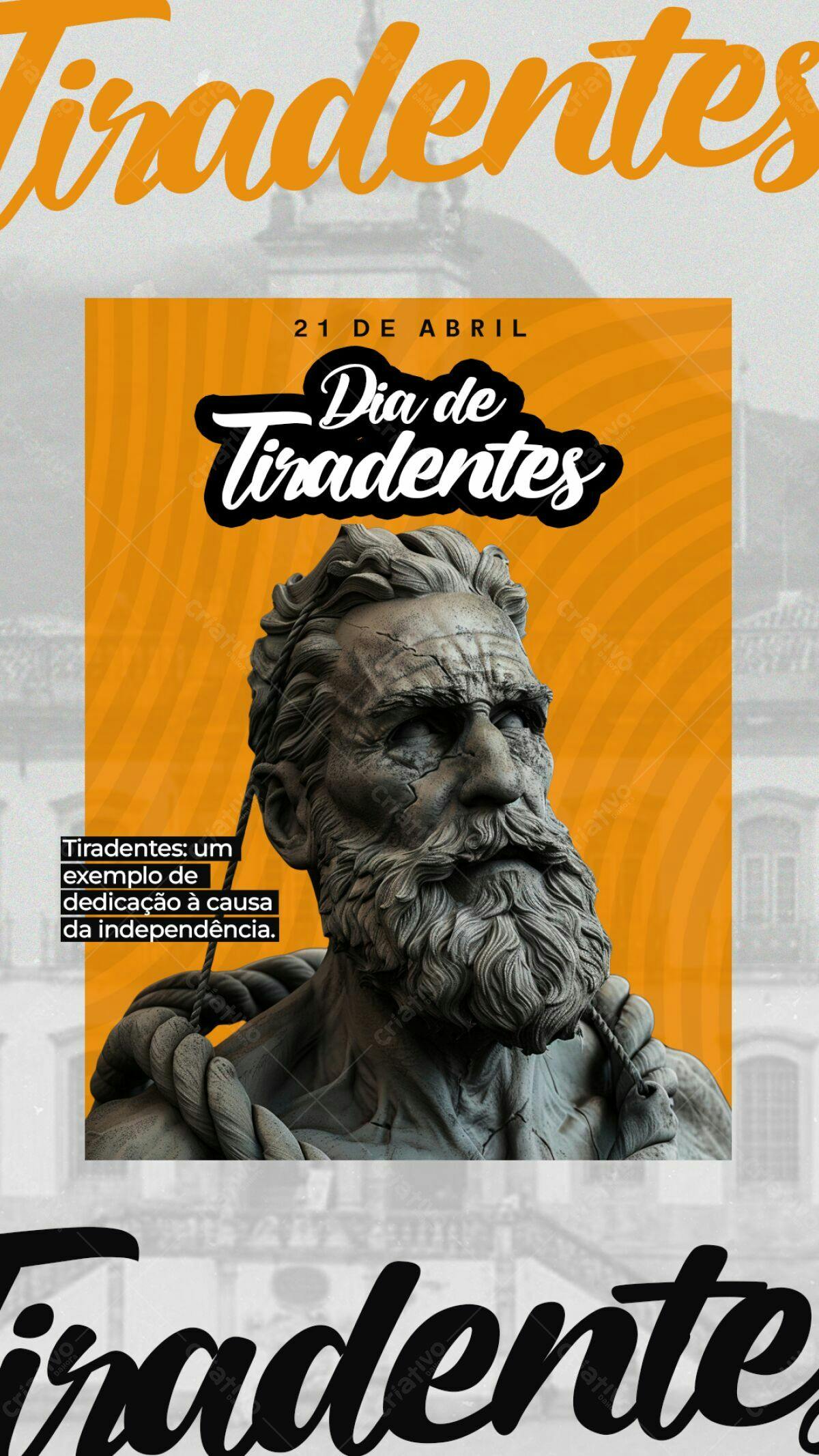 Flyer Dia de Tiradentes PSD Editável