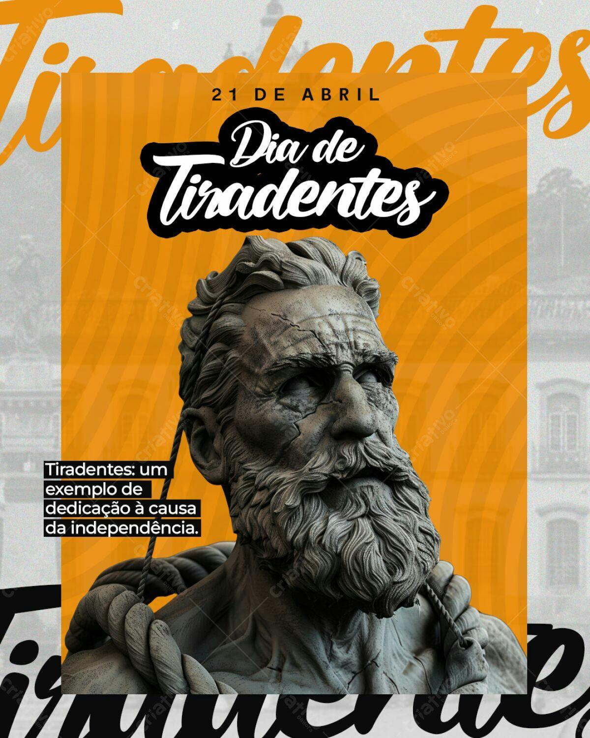 Flyer Dia de Tiradentes PSD Editável