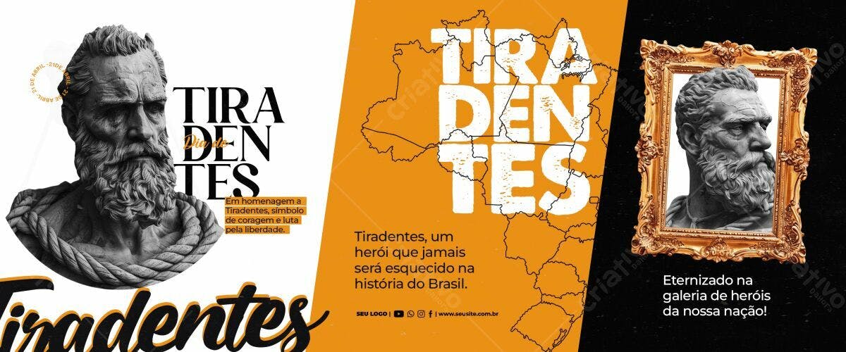 Banner Dia de Tiradentes PSD Editável
