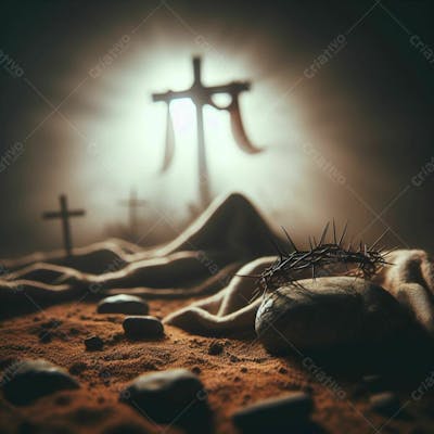 Composição De Cenário De Ressurreição De Cristo Gerada Por I.a V.3
