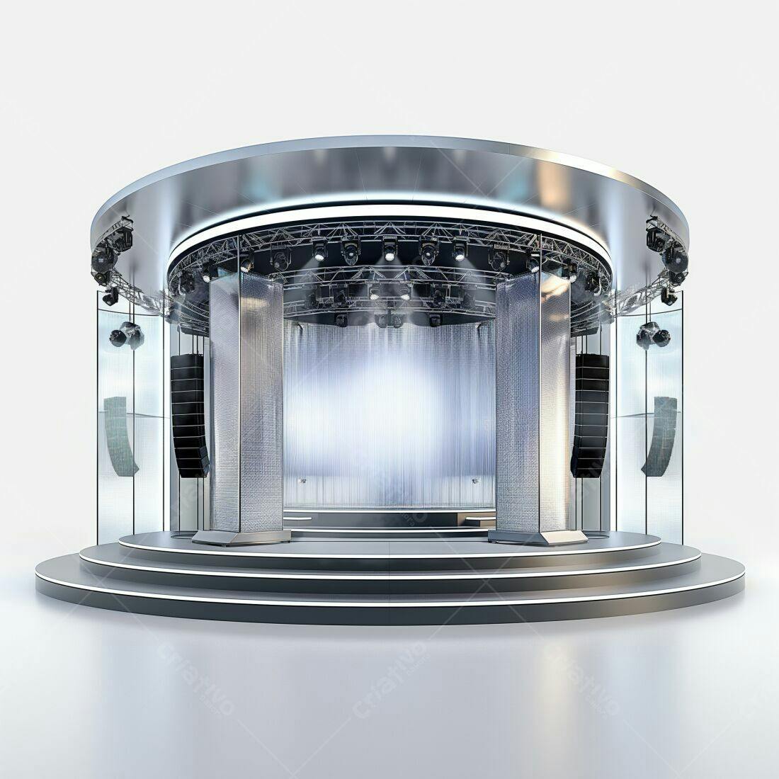 Palco Circular Moderno para Eventos