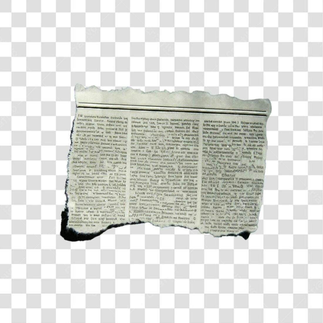 Recorte de Jornal PNG com fundo transparente