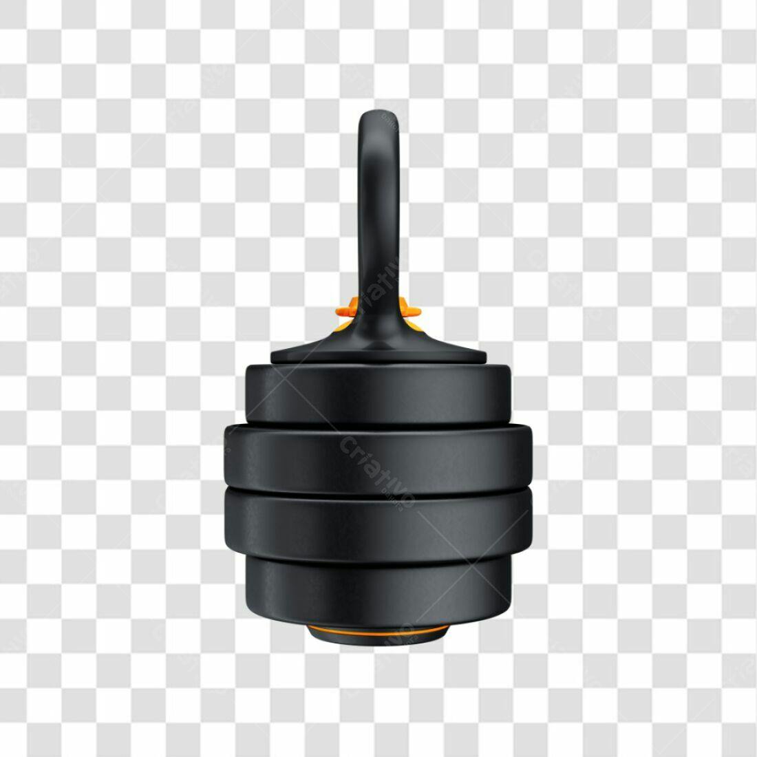 Icone Kettlebell Treino Fitness PNG com fundo transparente