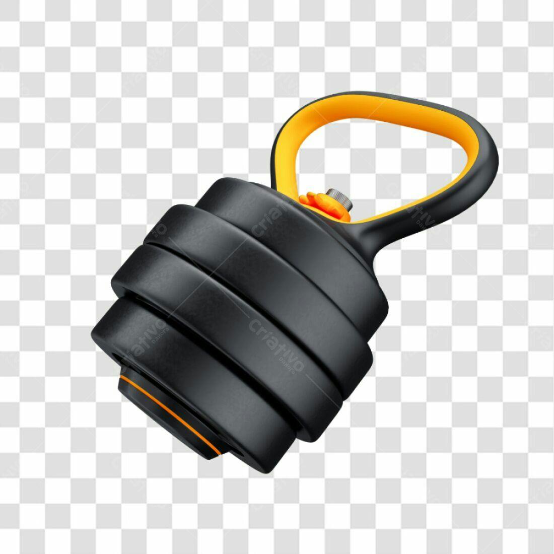 Icone Kettlebell Fitness PNG com fundo transparente