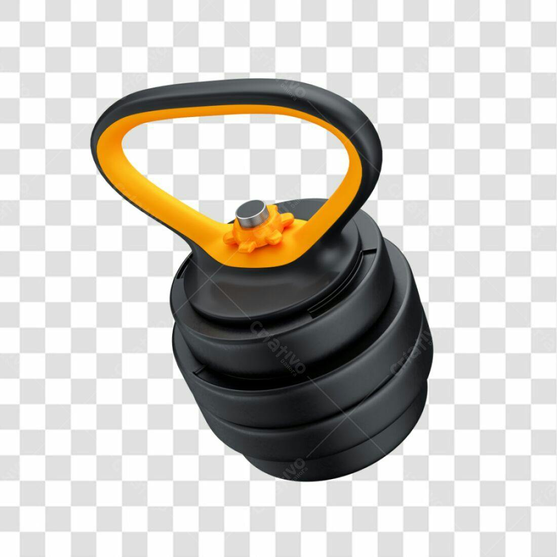 Icone Kettlebell Fitness PNG com fundo transparente