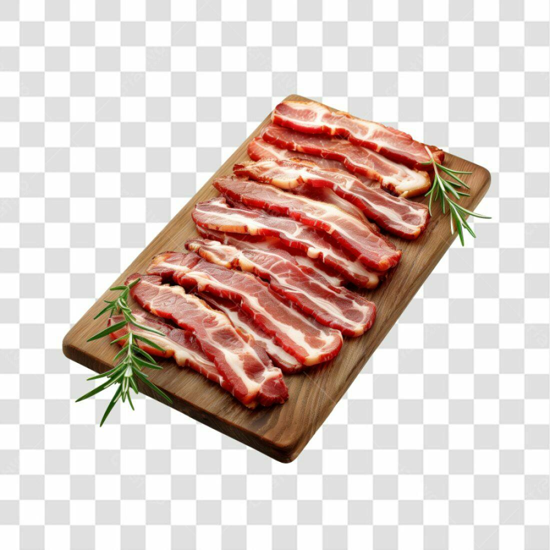 Imagem PNG de Fatias de Bacon com fundo transparente