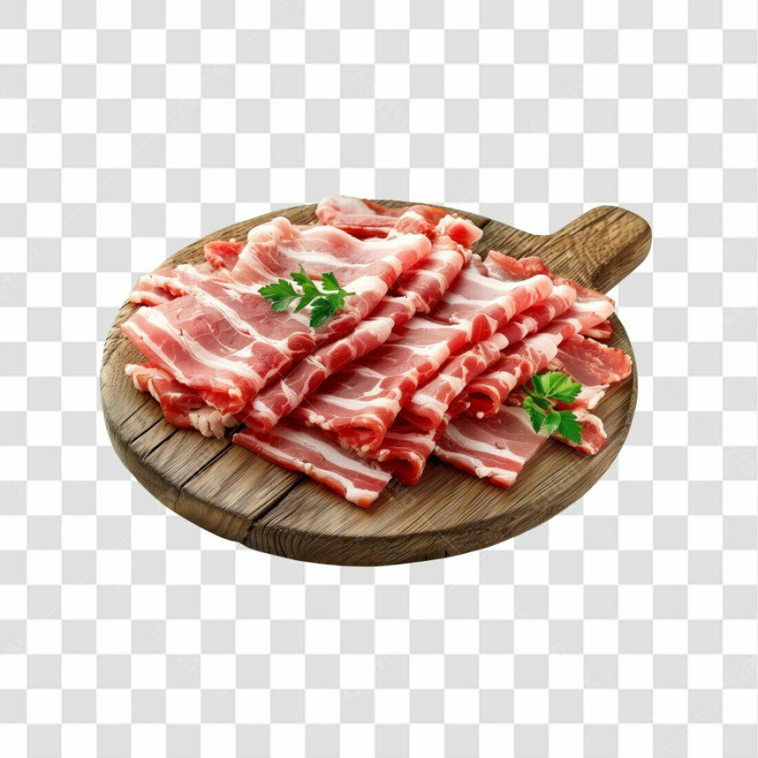 Imagem PNG de Fatias de Bacon com fundo transparente