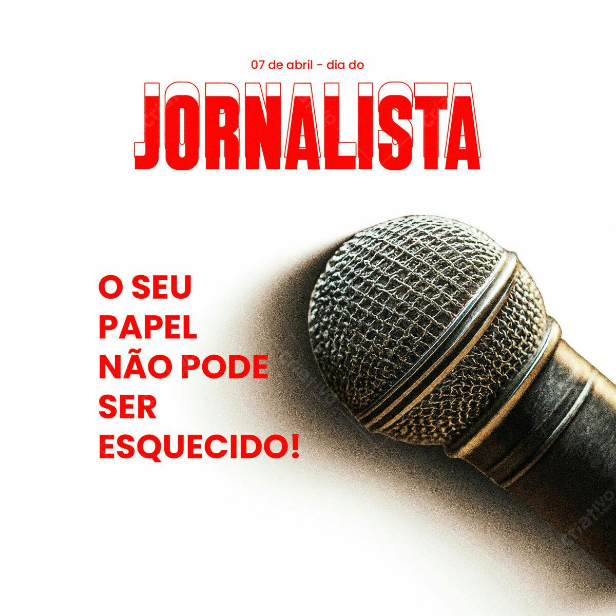 Post para o Dia do Jornalista PSD Editável