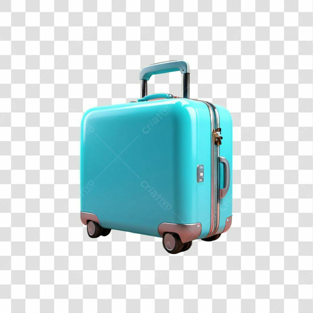 Icone de Mala de Viagem Azul PNG com fundo transparente