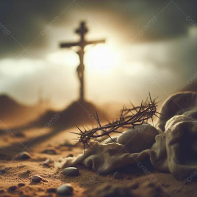 Composição De Cenário De Ressurreição De Cristo Gerada Por I.a V.6