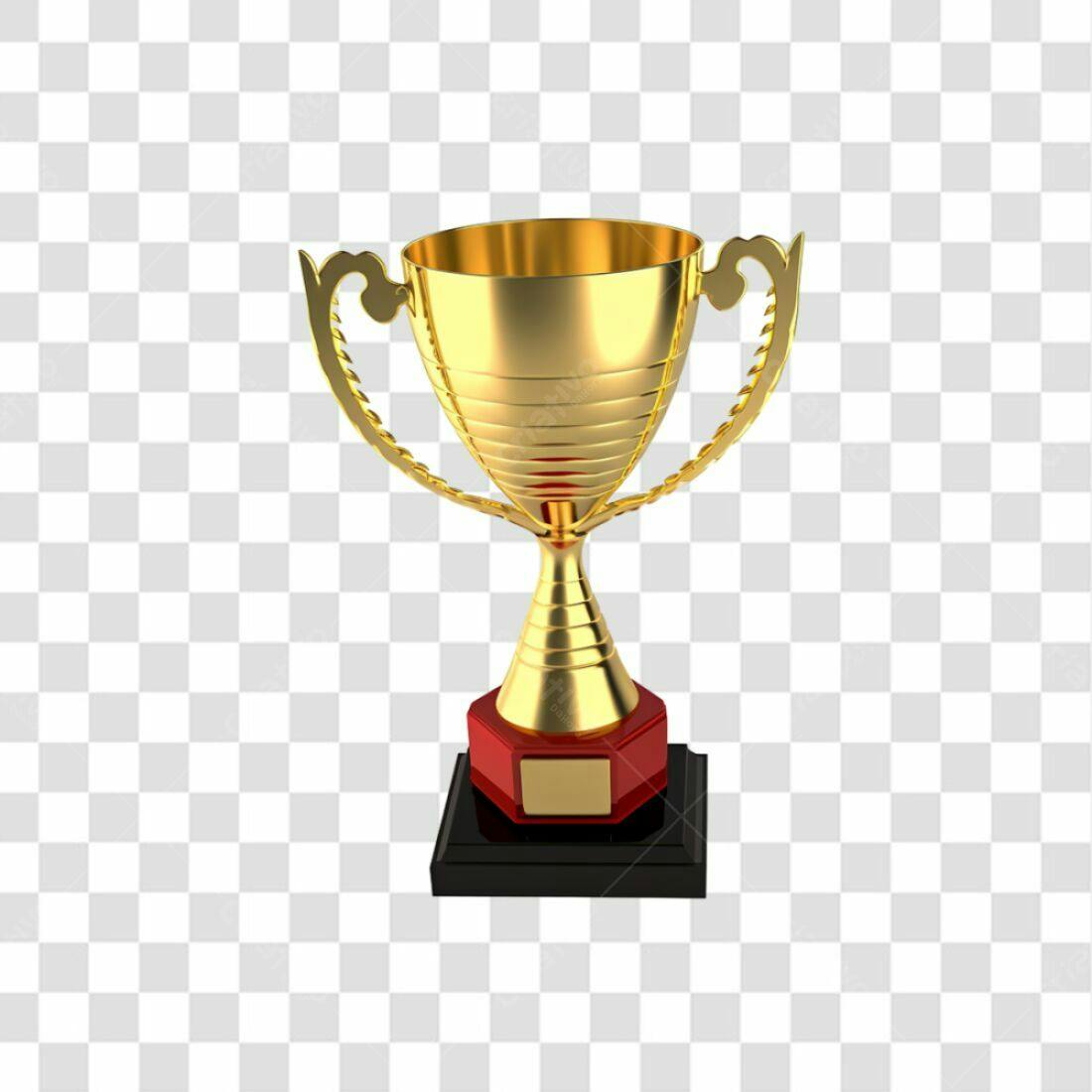Icone Troféu Ouro PNG com fundo transparente