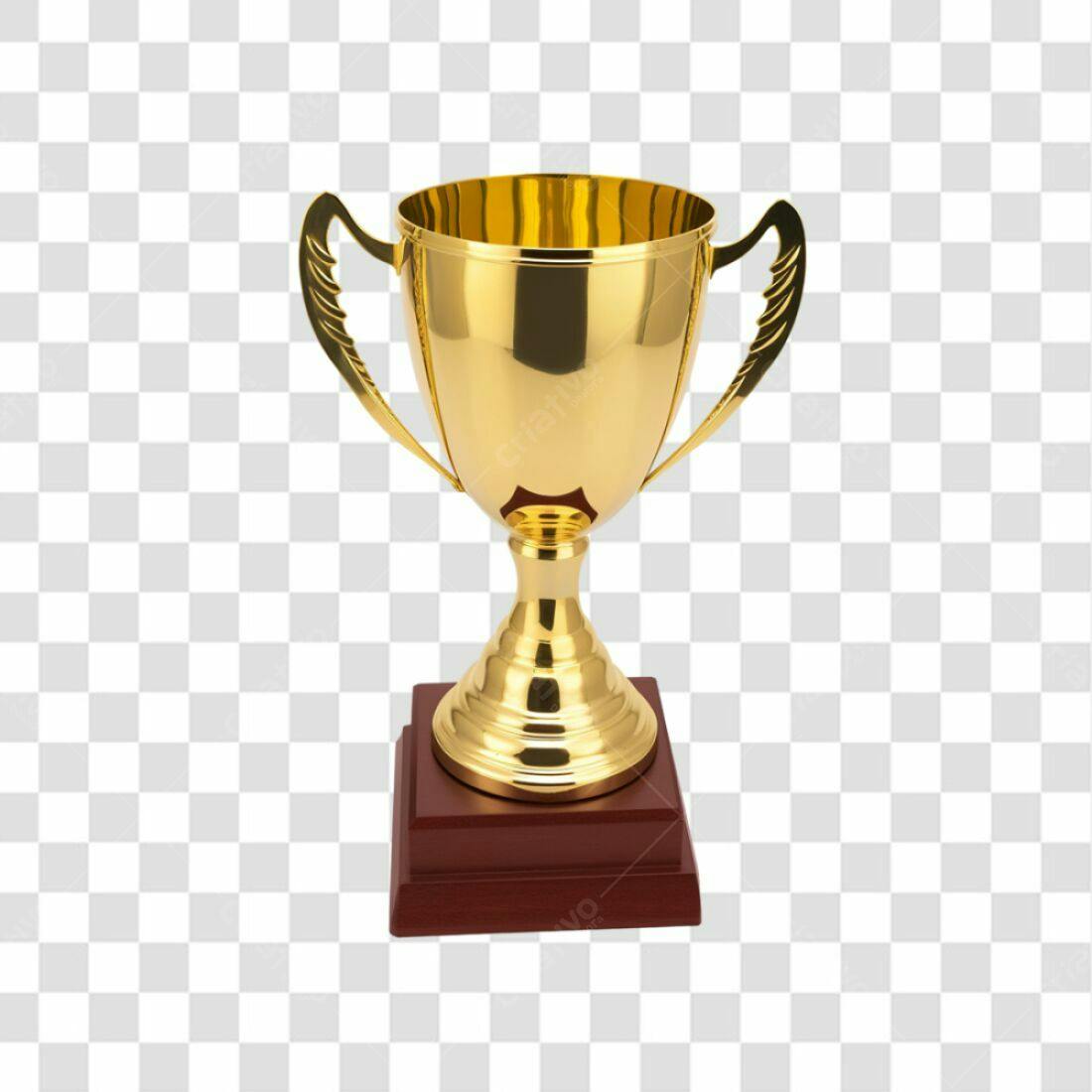 Troféu Ouro PNG com fundo transparente